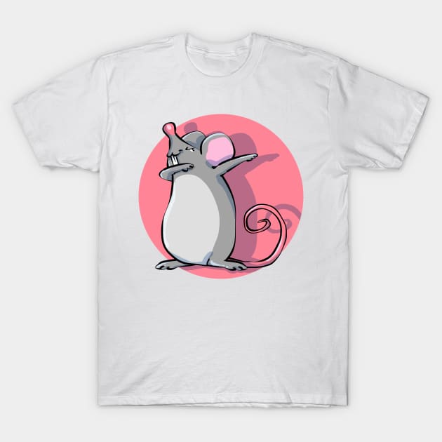 Funny Dabbing Dancing mouse Pet T-Shirt by PhantomDesign